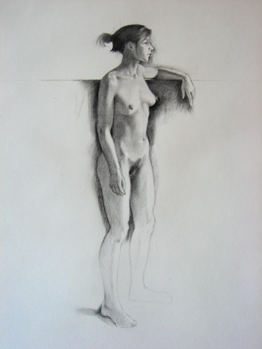 Megan standing
charcoal Megan standing
charcoal